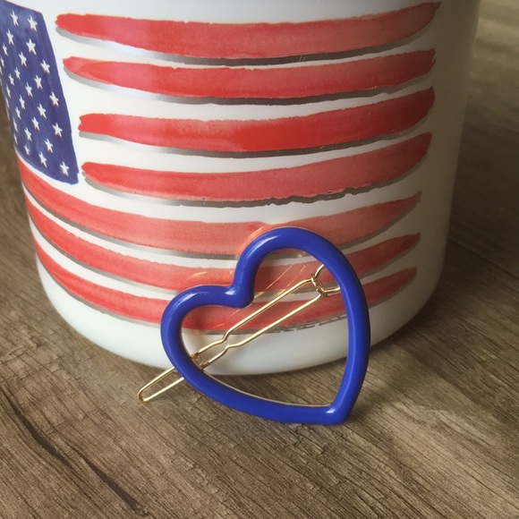 NEW Royal Blue Heart Hair Clip - Picture 4 of 10